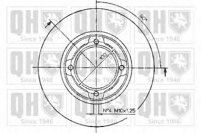 QUINTON HAZELL bdc3757 -  Тормозной диск